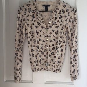 MANGO Floral Cardigan